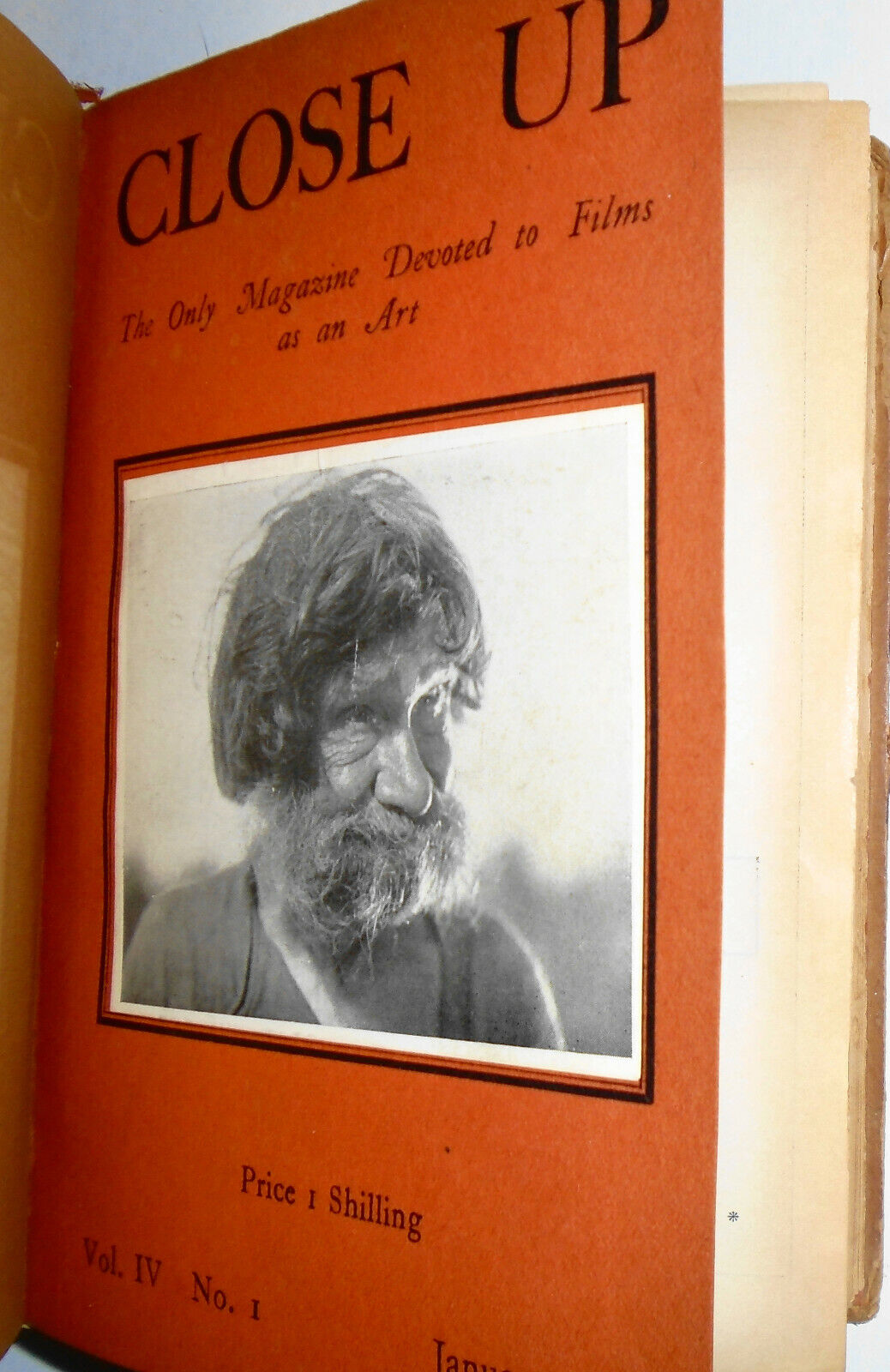 CLOSE UP,  Vol. 4 - Jan - June, 1929. Bound volume of 6 issues. Film magazine