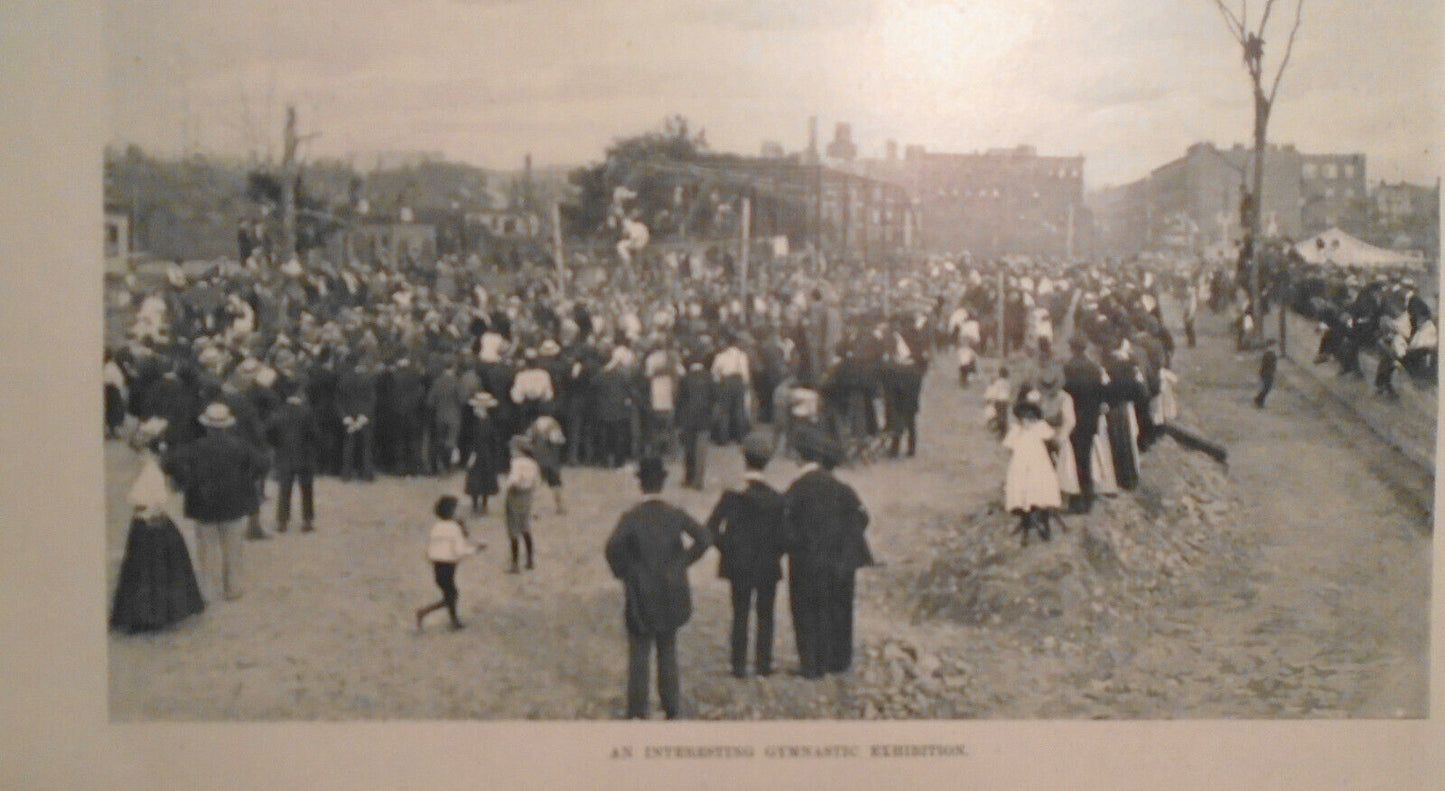 The New Free Gymnasium, 53rd Street & Hudson River -Harper's Weekly Oct 1, 1898