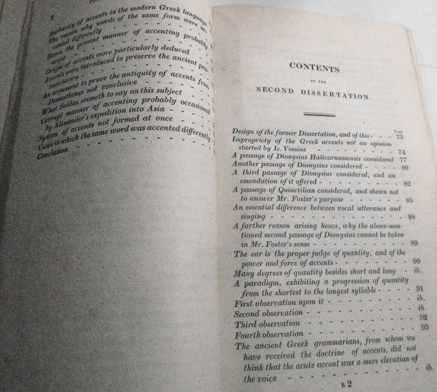 1820 A dissertation against pronouncing the Greek language according to accents