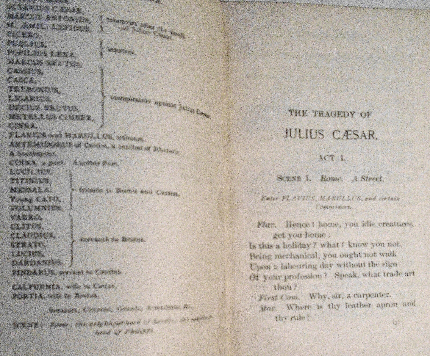 Julius Caesar by William Shakespeare. 1893 Ariel edition, Putnam's