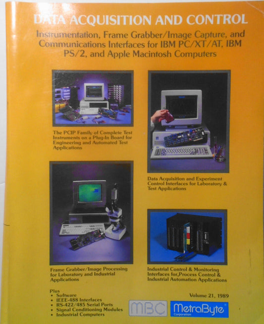 Metrabyte Data Acquisition and Control, 1989 Catalog