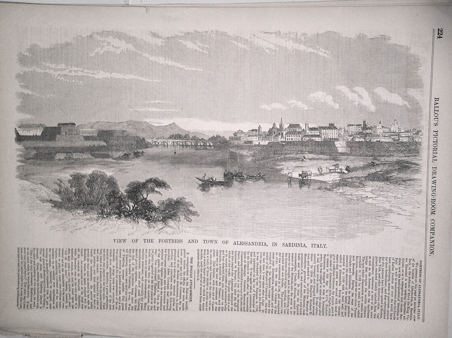 Ballou's Pictorial April 4, 1857 - Sargent's "Arctic Adventure"; Female College