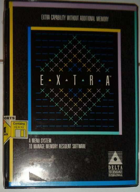 EXTRA by Delta Technology - load up to 26 TSRs in memory space of 1. For IBM PC.