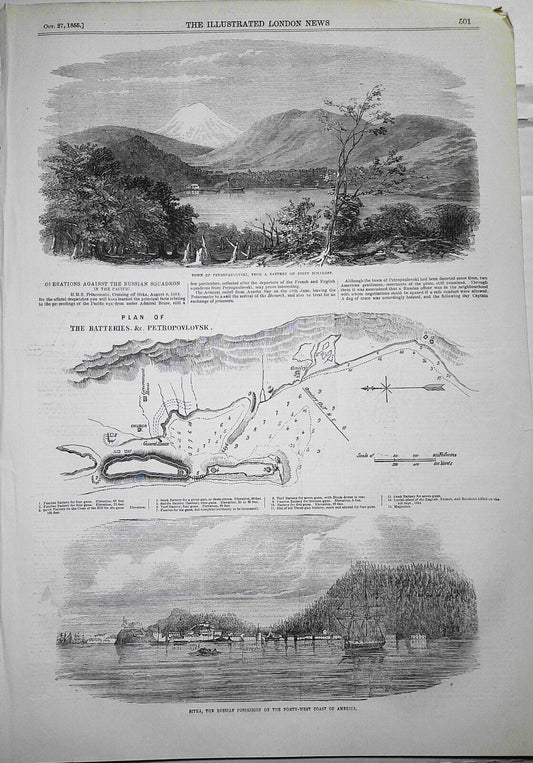 Operations against the Russian Squadron in the Pacific. 1855.