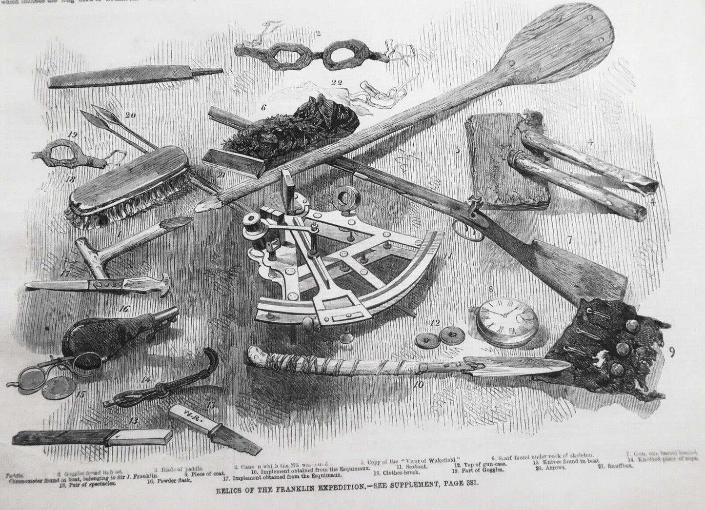 The Illustrated London News, October 15, 1859 - Franklin Expedition relics, etc