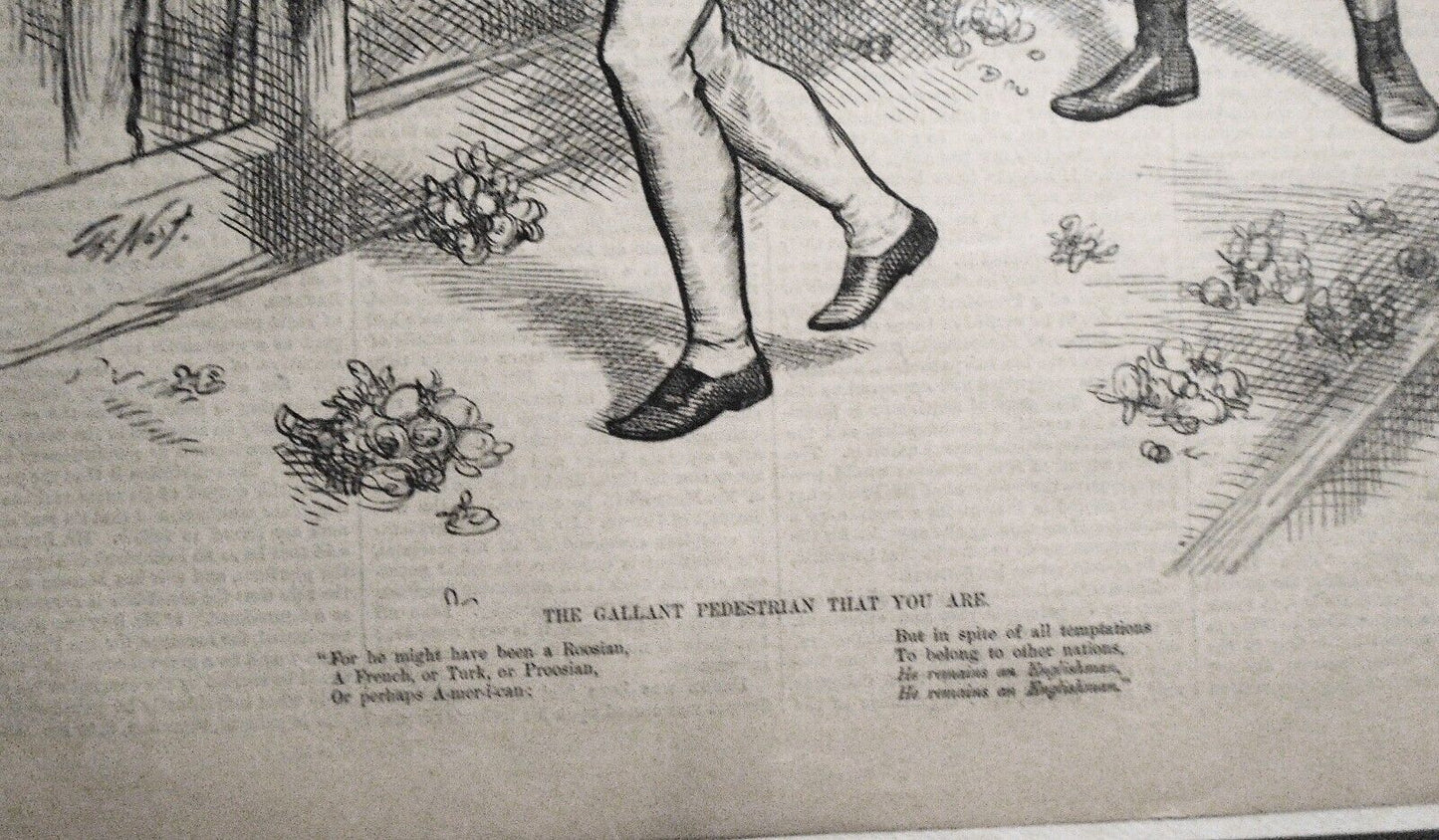 The gallant pedestrian that you are, by Thomas Nast. Harper's Weekly, 1879