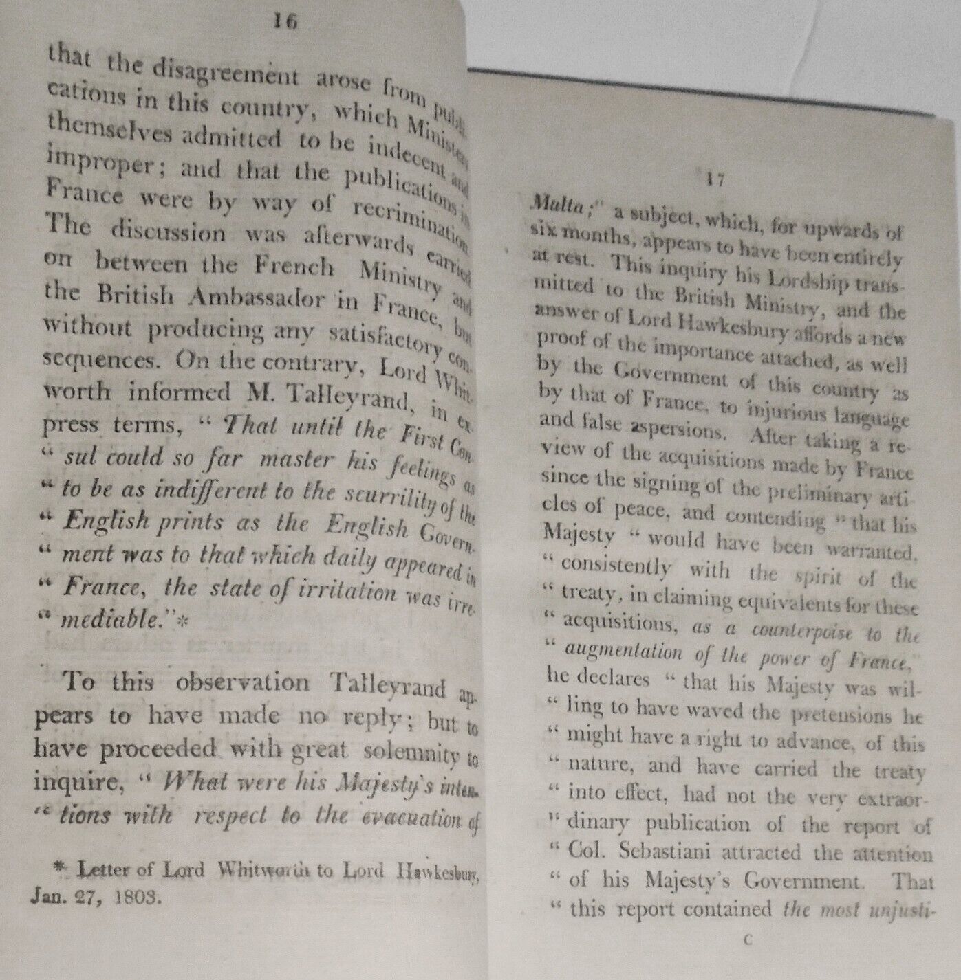 1808 Considerations on Causes Objects, Consequences of  Present War with  France