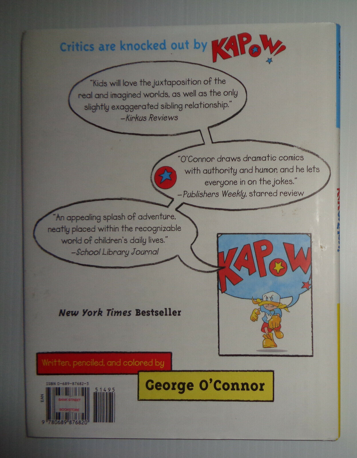 Ker-Splash! by George O'Connor. SIGNED / INSCRIBED First edition Hardcover/DJ