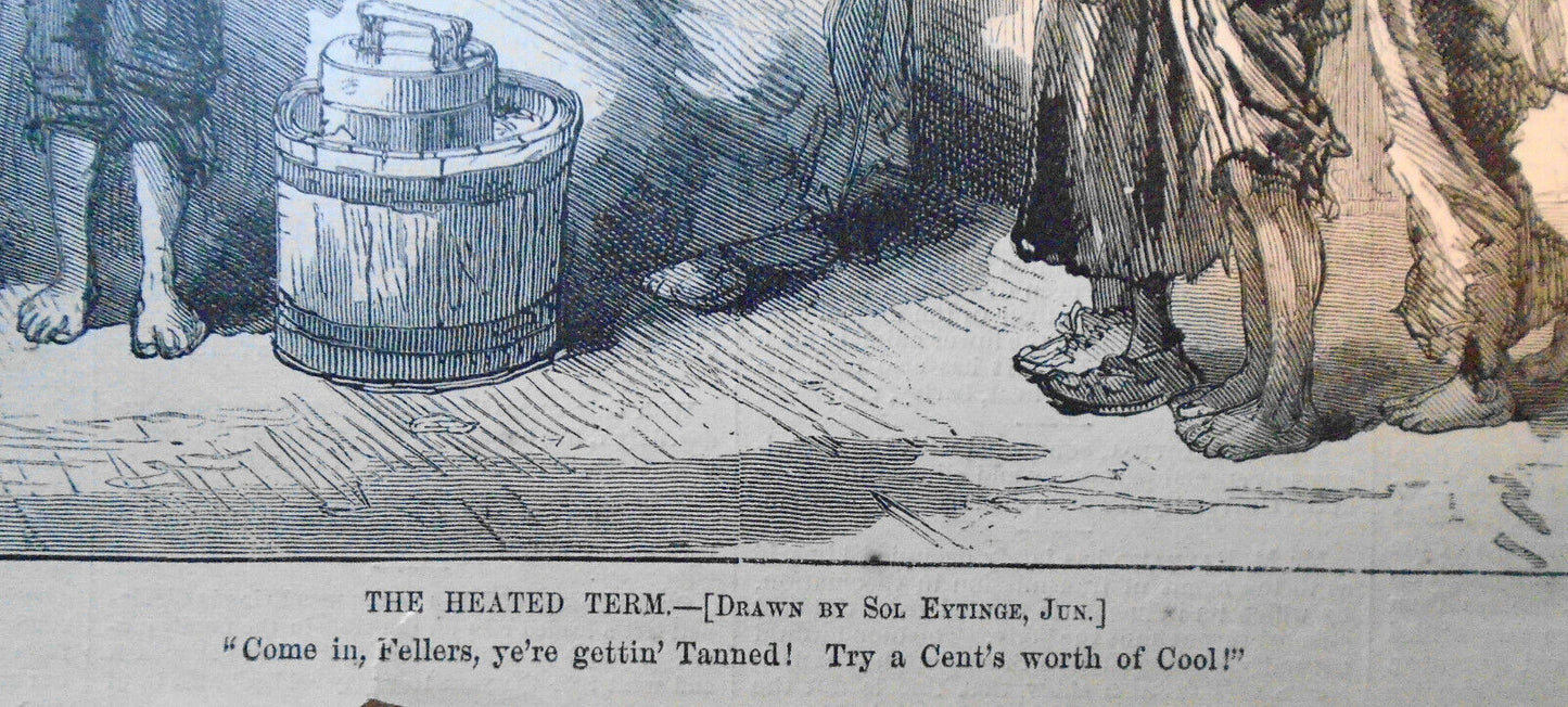 The Heated Term + The Flower Mission - Harper's Weekly, July 28, 1877