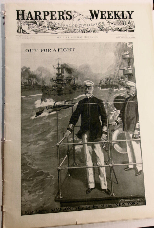 Harper's Weekly May 21, 1898 - With colored troops in Tampa; Klondike news, etc