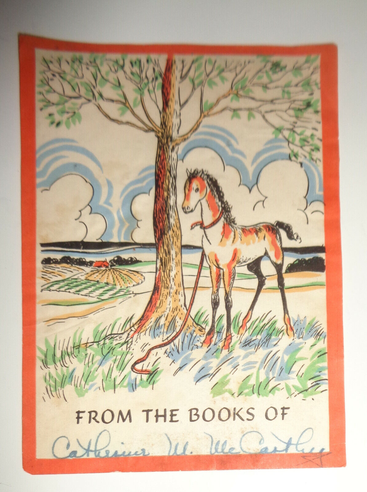 Catherine M. McCarthy Ex Libris Bookplate