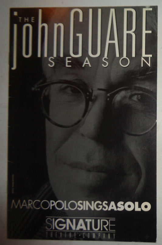 MARCO POLO SINGS A SOLO - PROGRAM - NEW YORK: SIGNATURE THEATER COMPANY, 1998