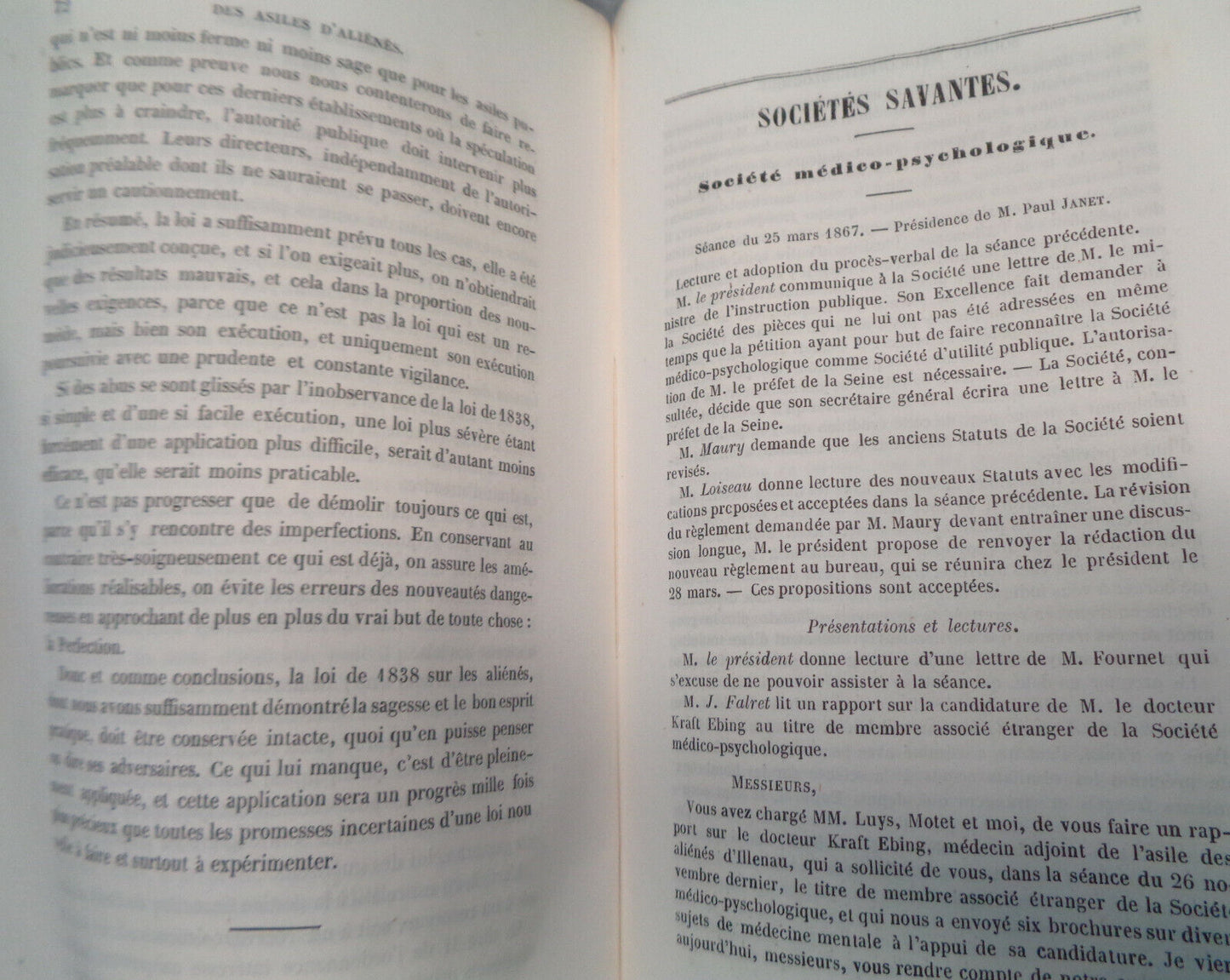 1867 ANNALES MEDICO-PSYCHOLOGIQUES. JOURNAL - L'ALIENATION MENTALE AUX NEVROSES