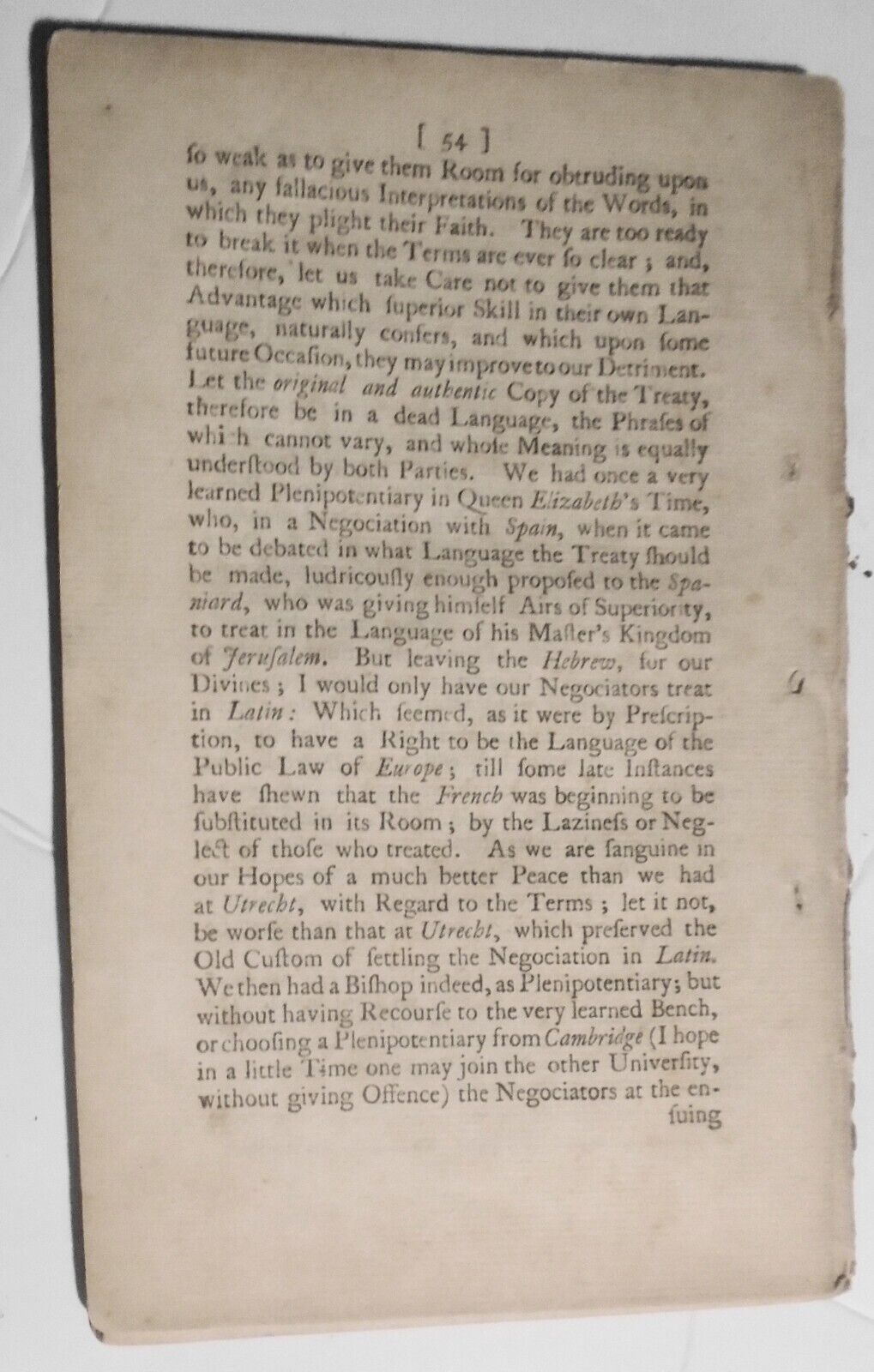 1760 A letter addressed to two great men on the prospect of peace - John Douglas