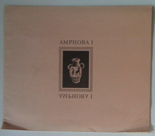 AMPHORA I - 1967 - Alcuin Society, Canada - Premiere issue