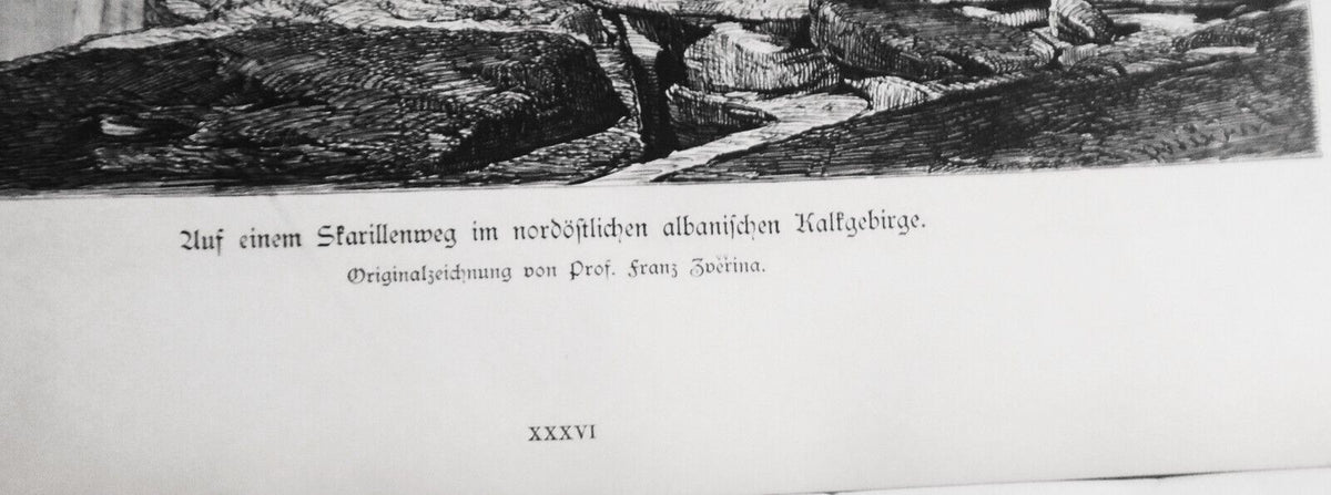 Auf einem Skarillenweg im Nordöstlichen Albanischen Kalkgebirge -F  Sverina 1882
