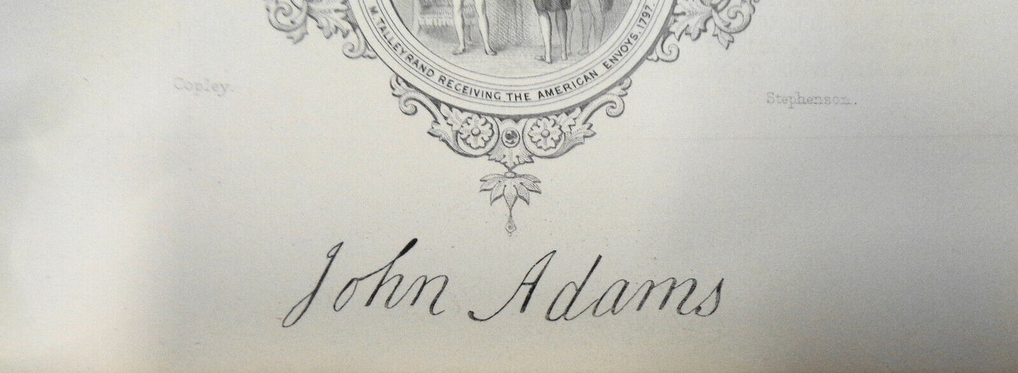 1860 John Adams. Engraving by J. Stephenson after J.S. Copley