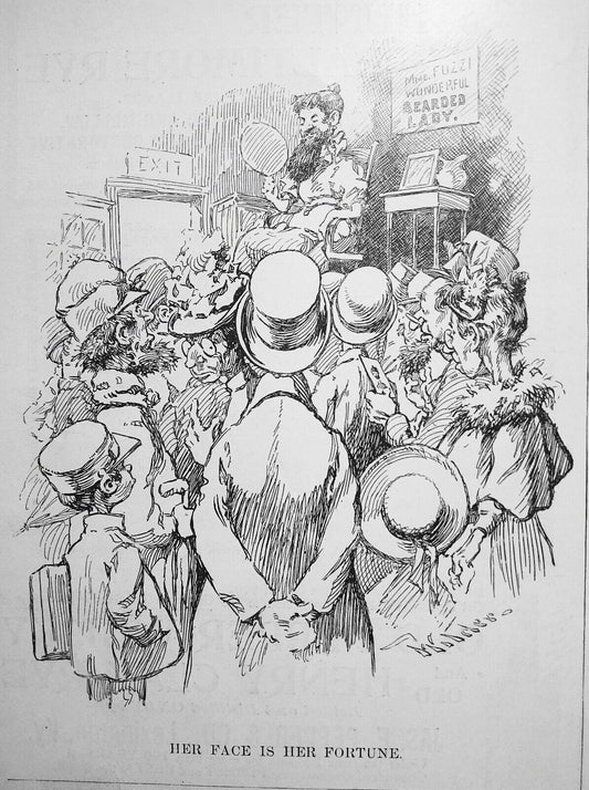 Her Face is her Fortune - Harper's Weekly, January 29, 1898