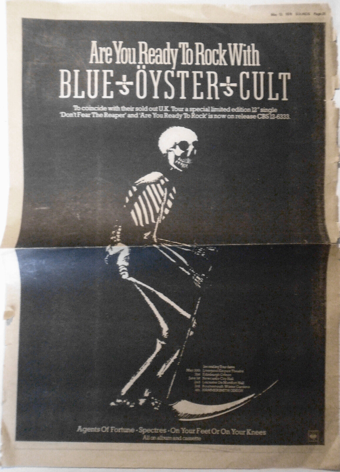 The Residents & Cryptic Corps - original, Sounds May 13, 1978 + Blue Oyster Cult