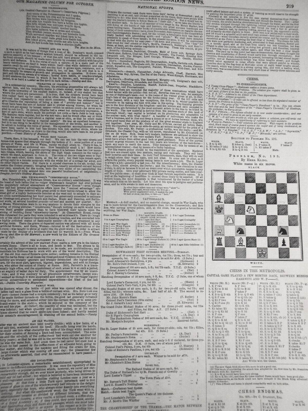 Illustrated London News, October 2, 1847 - Original complete issue
