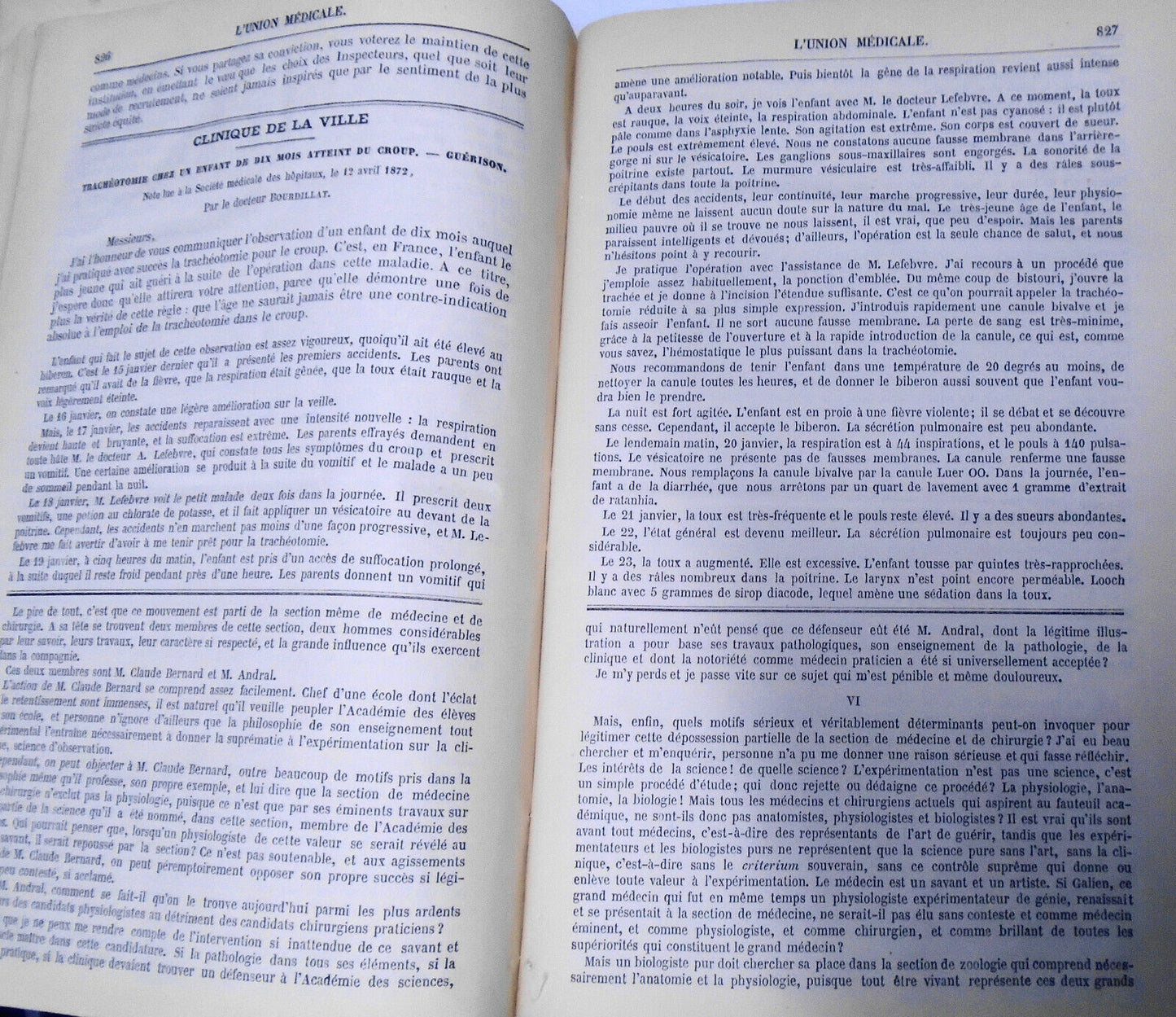 1872 L'union Medicale - Journal Des Interets Scientifique Et Pratiques...Medical