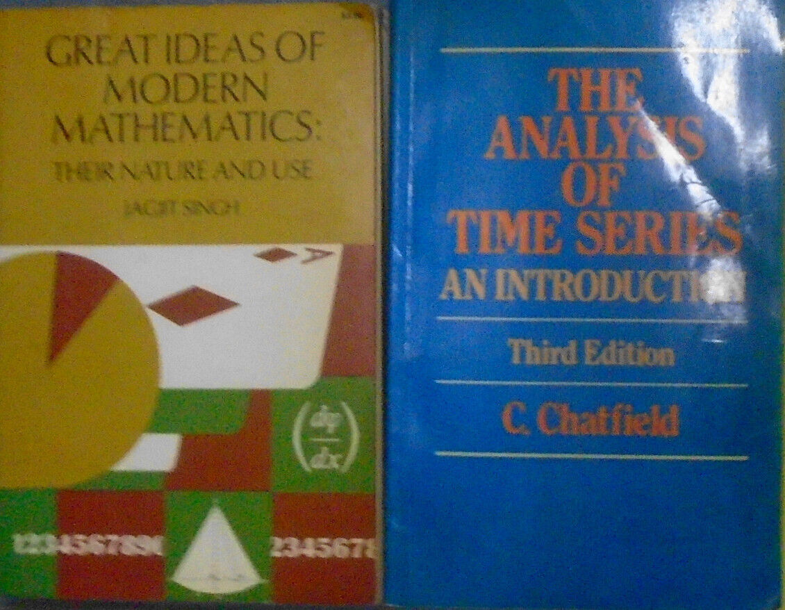 15 Mathematics books lot: Time series, Lie algebras, Determinants, Real analysis