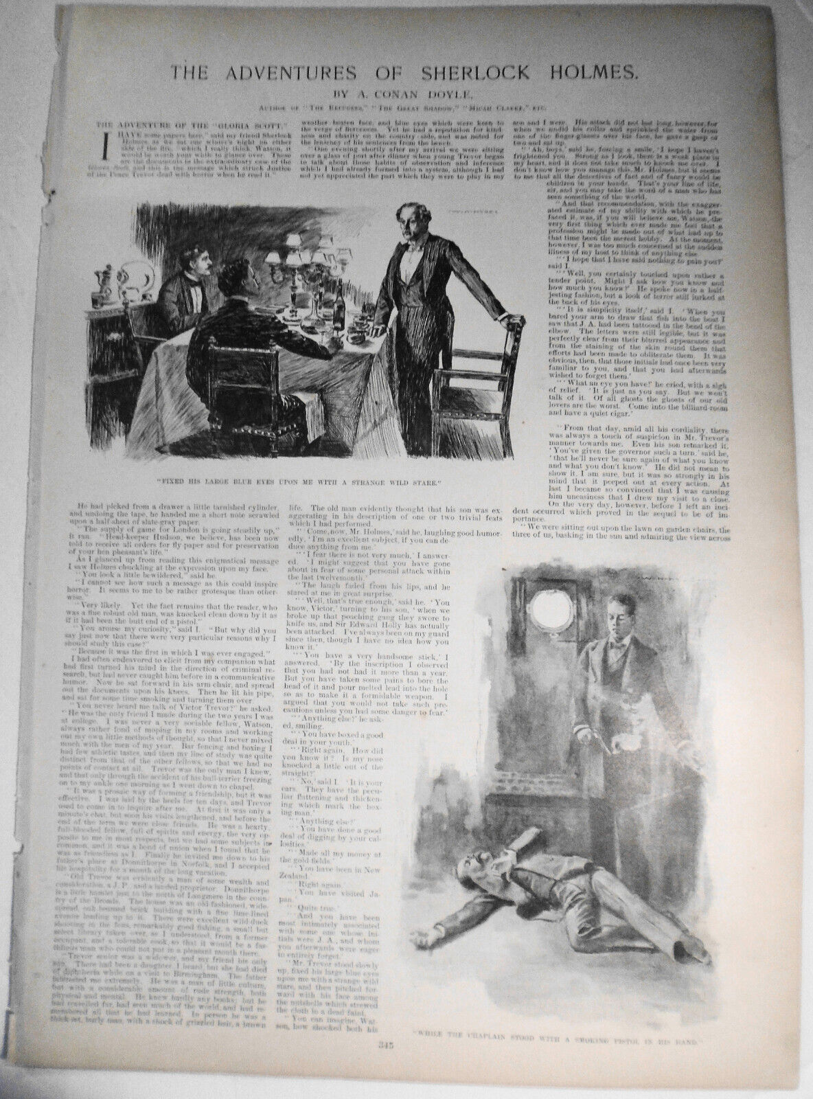 [Sherlock Holmes] The Adventure of the "Gloria Scott" by A. Conan Doyle, HW 1893