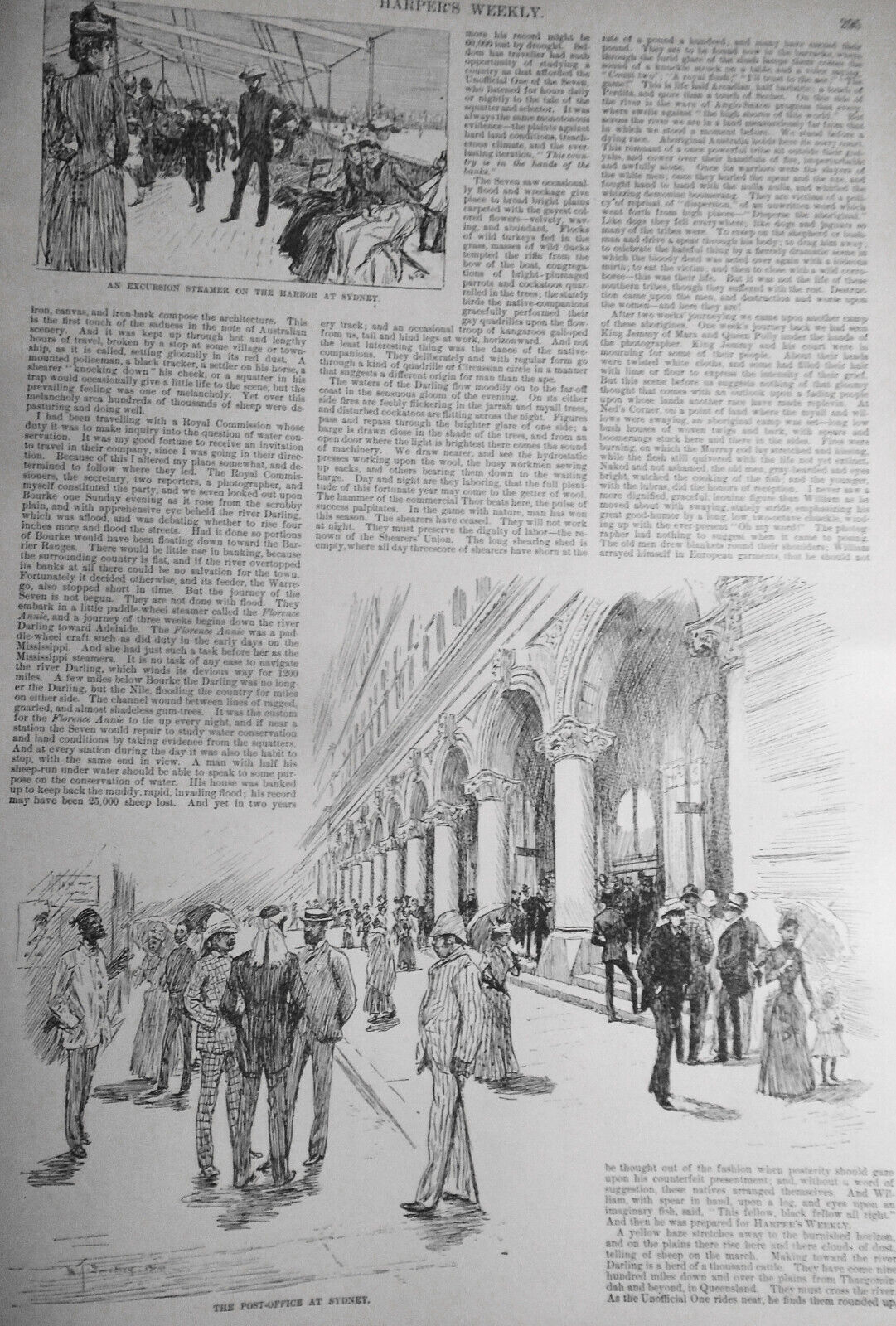 Harper's Weekly April 18, 1891 - P T Barnum death; Australia Life; Baby King etc