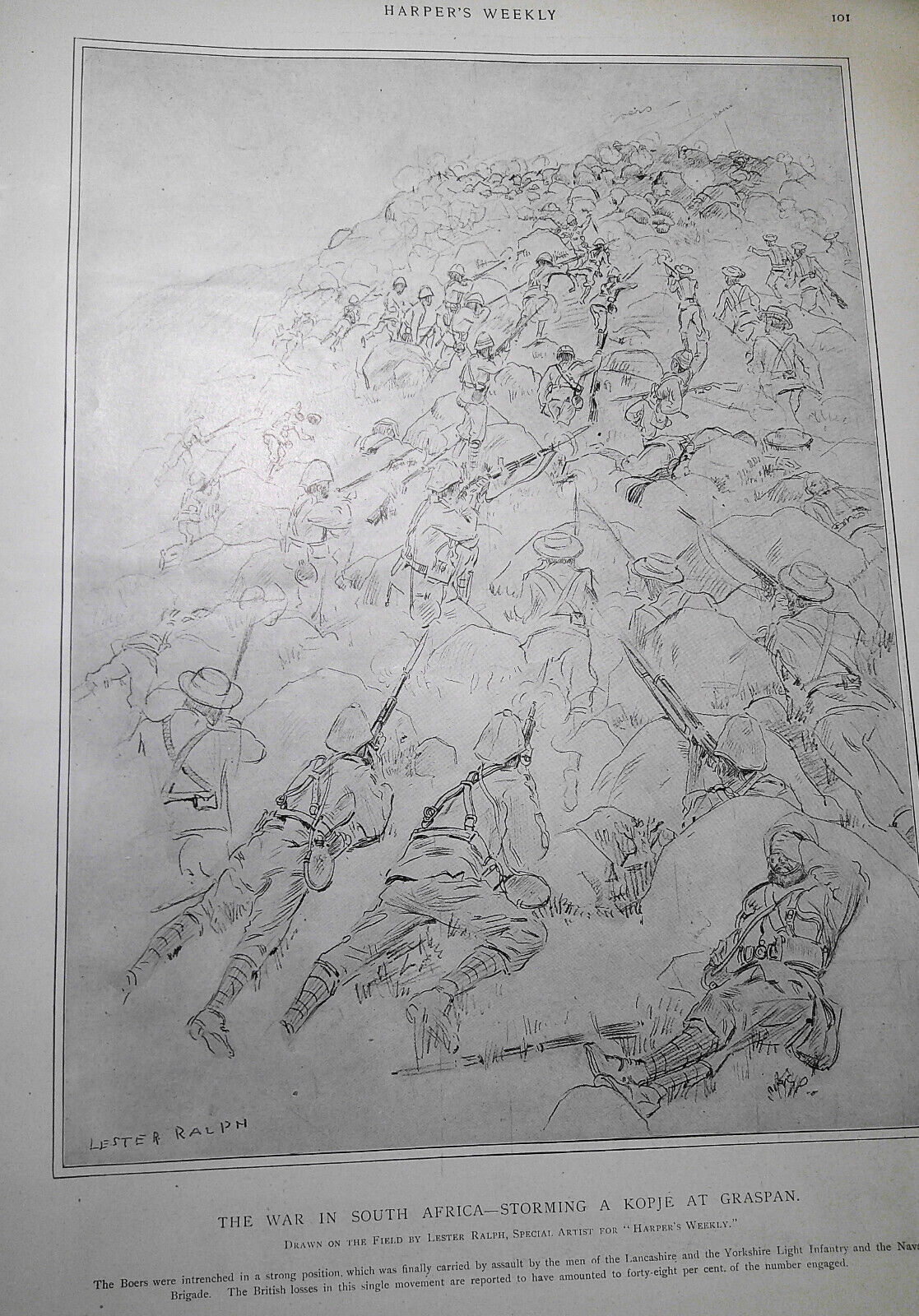 Harper's Weekly, February 3, 1900 - Boer War in South Africa; John Ruskin, etc