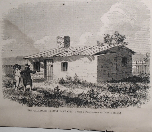 Mormon Interest, The Calaboose In Salt Lake City - 11/06/1858 Harper's Weekly