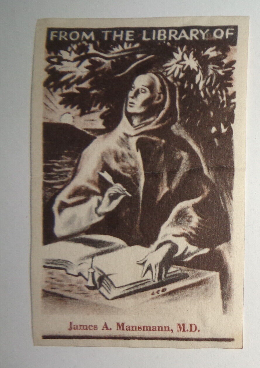 James A. Mansmann, M.D. -  Ex Libris Bookplate