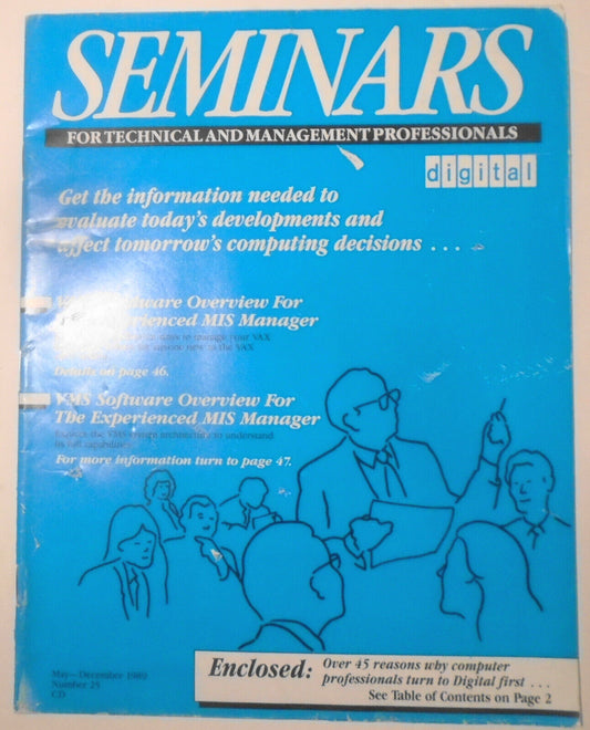 1989 Digital Equipment Corp Seminars Catalog - For Technical & Management