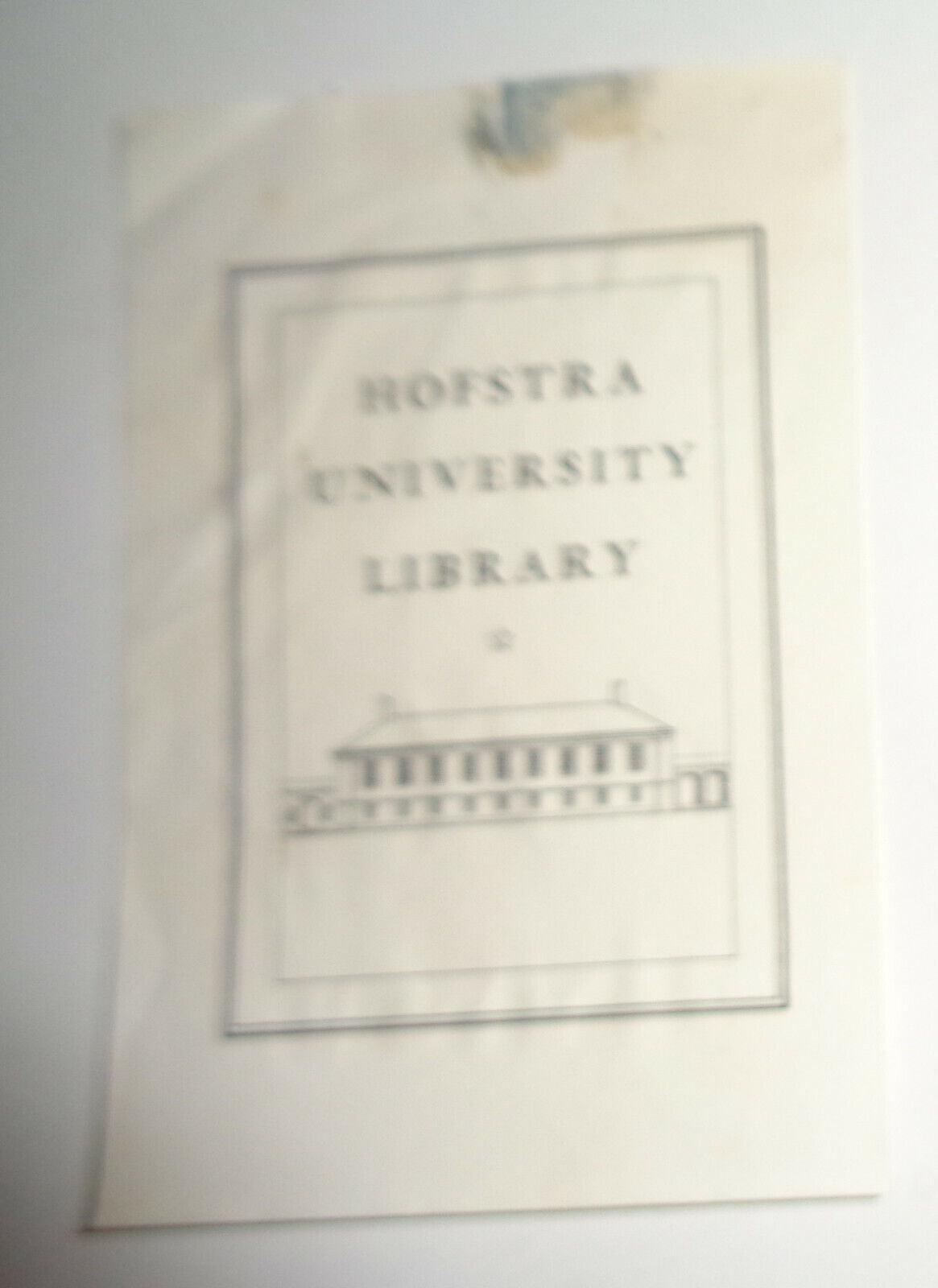 Hofstra University Library - Ex Libris Bookplate