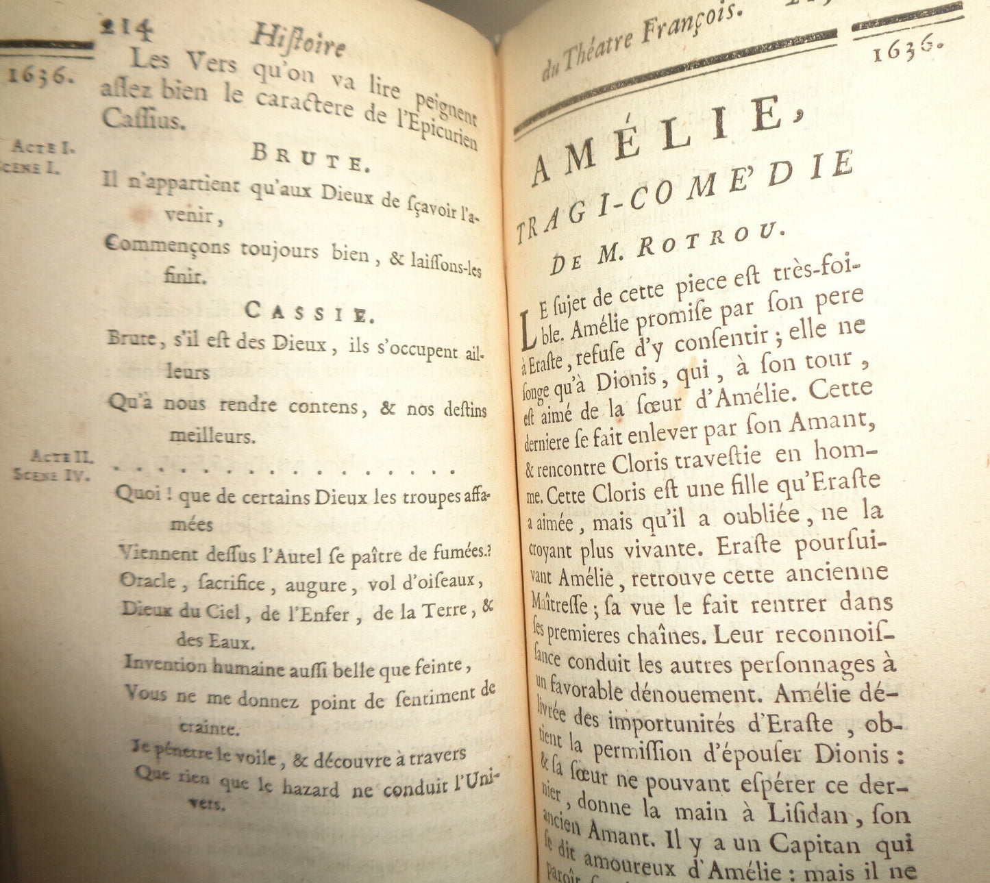 1745 Histoire Du Théâtre François Depuis Son Origine jusqu'à présent Tome Cinq