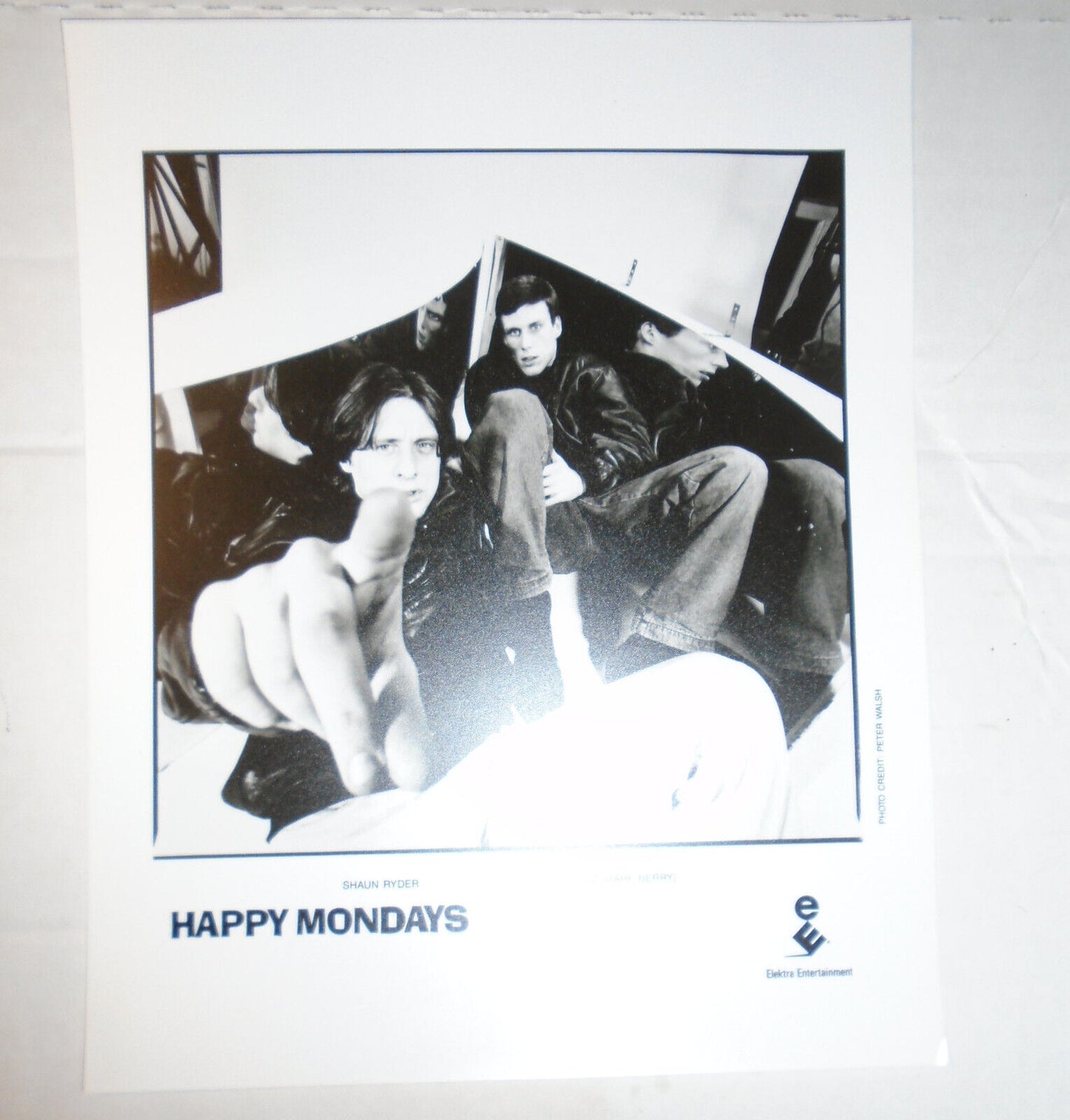 Happy Mondays - 2 Press photos lot. 1988-90. British rock group.