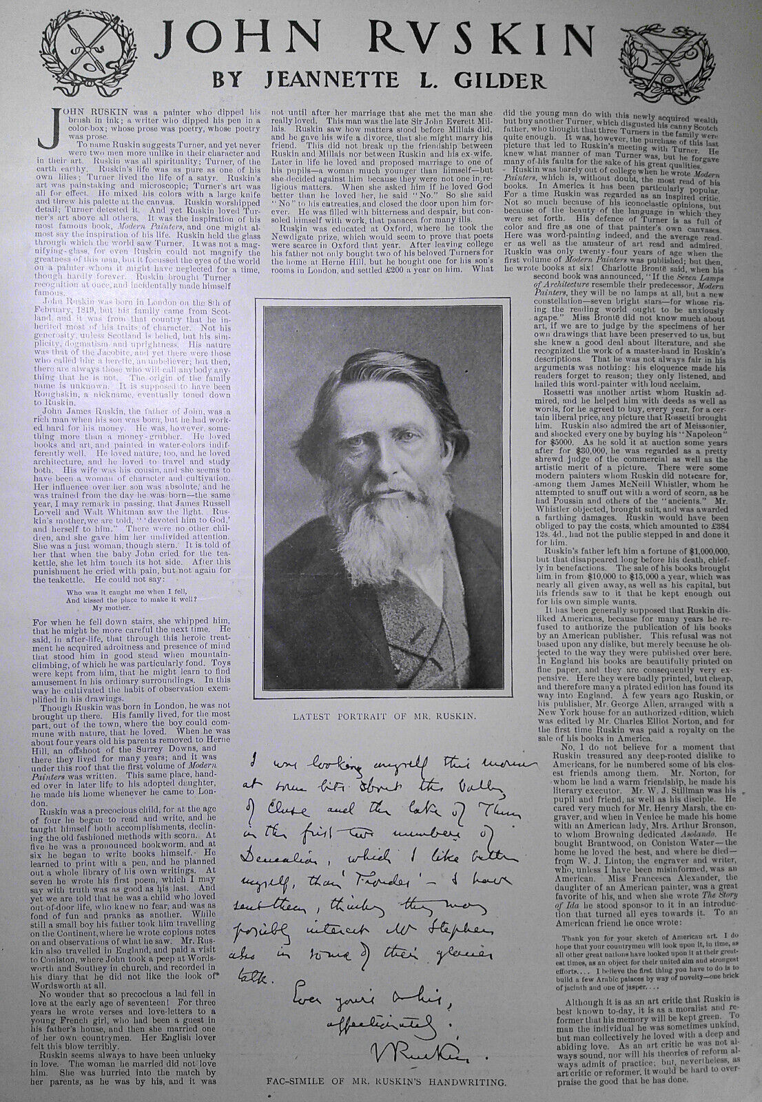 Harper's Weekly, February 3, 1900 - Boer War in South Africa; John Ruskin, etc