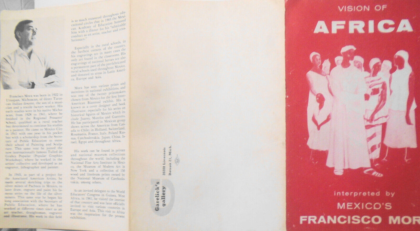 Vision of Africa Interpreted by Mexico's Francisco Mora 1966 Garelick's brochure