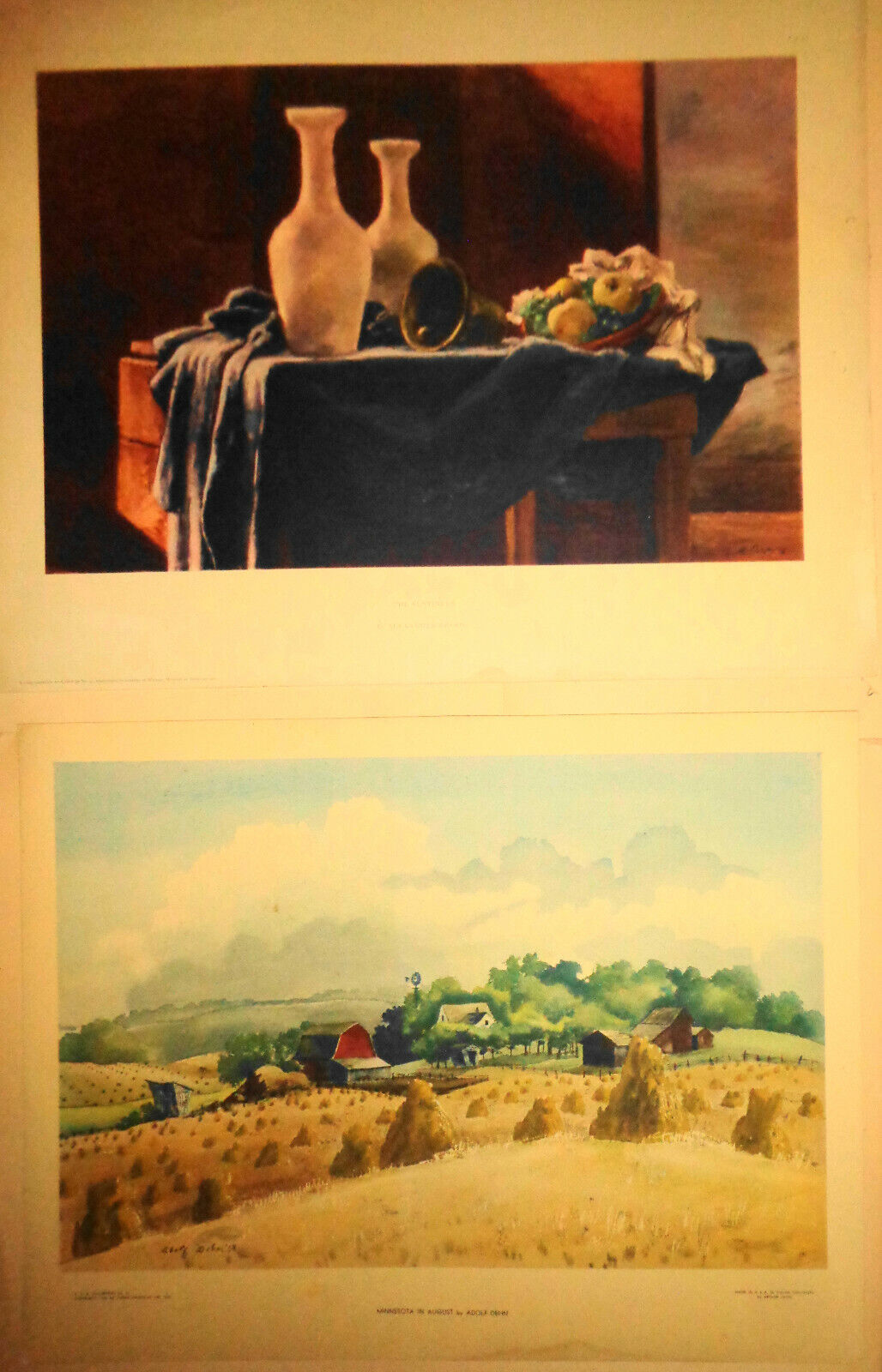 Lot Of 14 original large Living American Art  Poster Prints - 1939