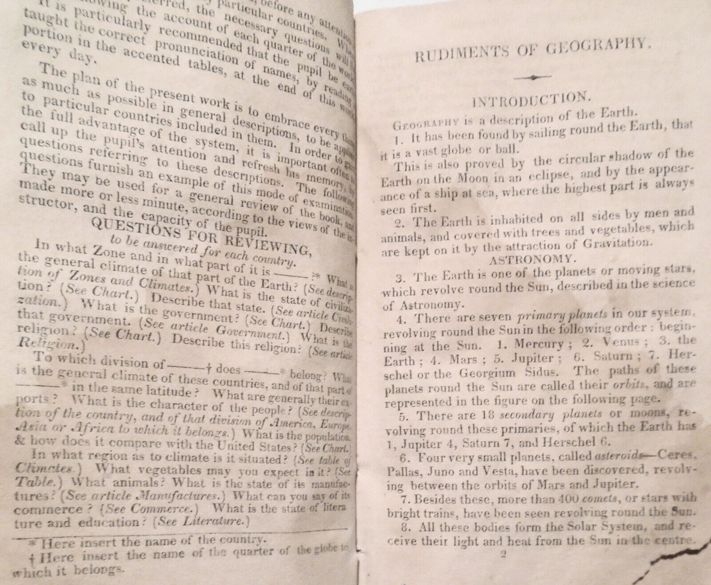 1823 Rudiments of Geography, on a new plan - by William C. Woodbridge.