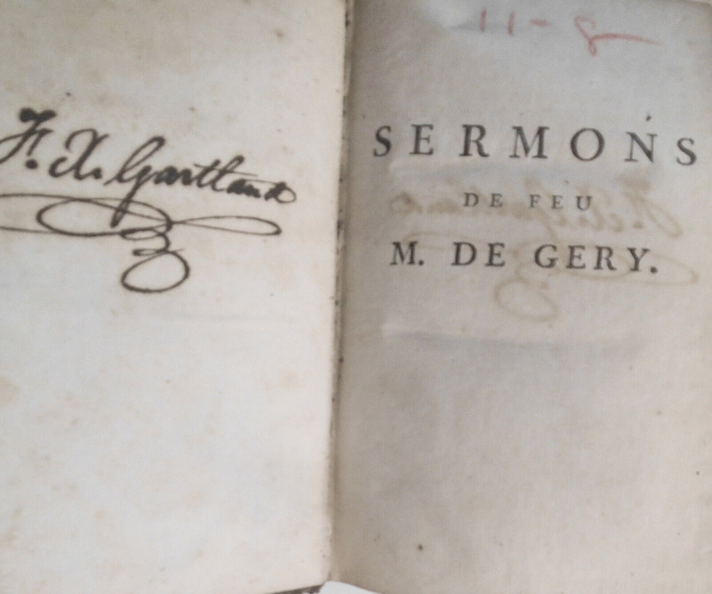 1788 Sermons pour l'Avent, le Carême, l'octave du St. Sacrement.. par M de Gery