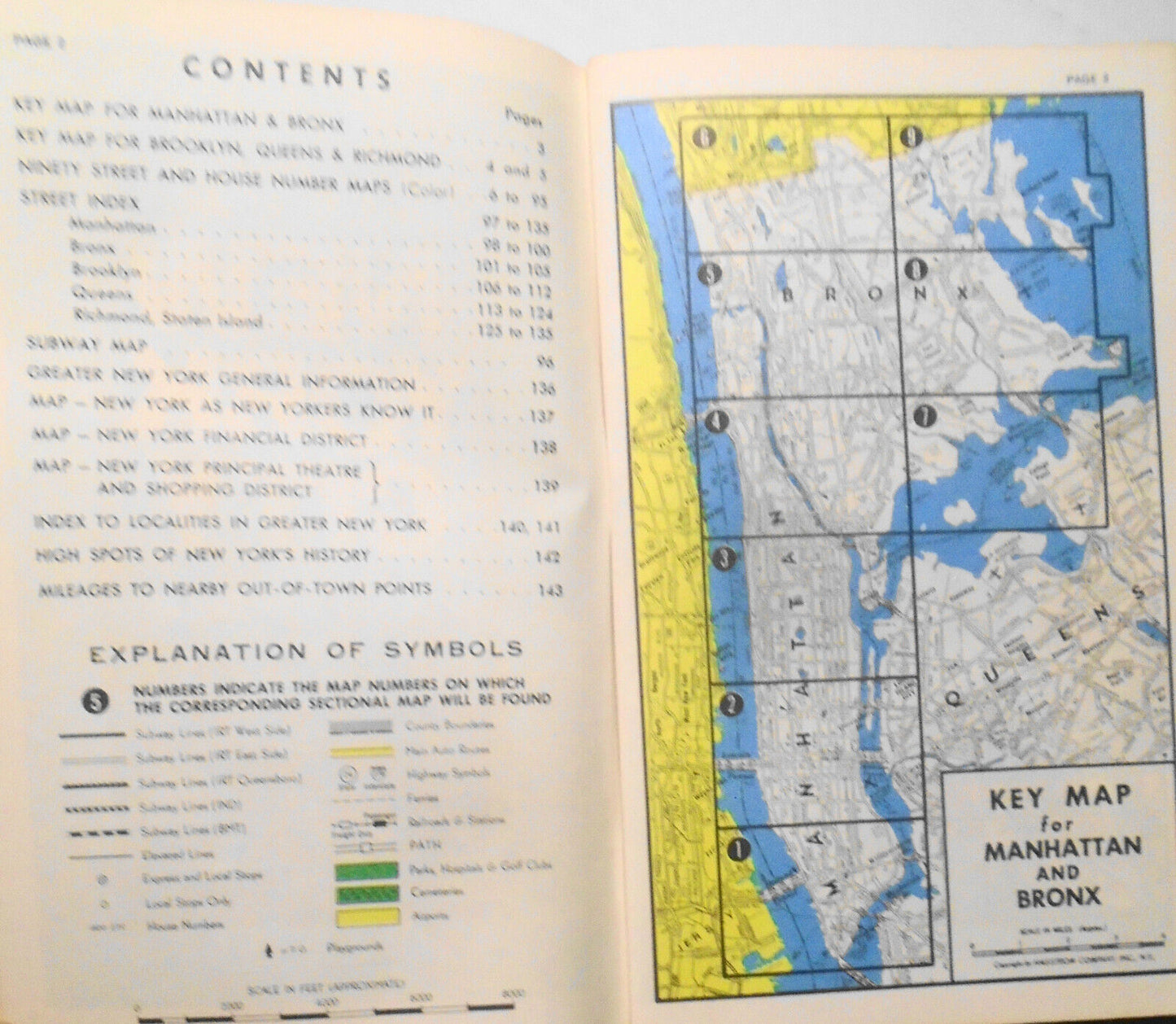 3 vintage New York City Guides - Lower East Side, Circle Cruise,  Pocket Map