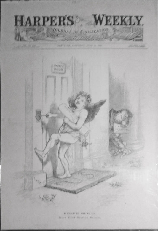 Blessed Be the Union. More Civil Service Reform. By Thomas Nast  1886 Harper's W