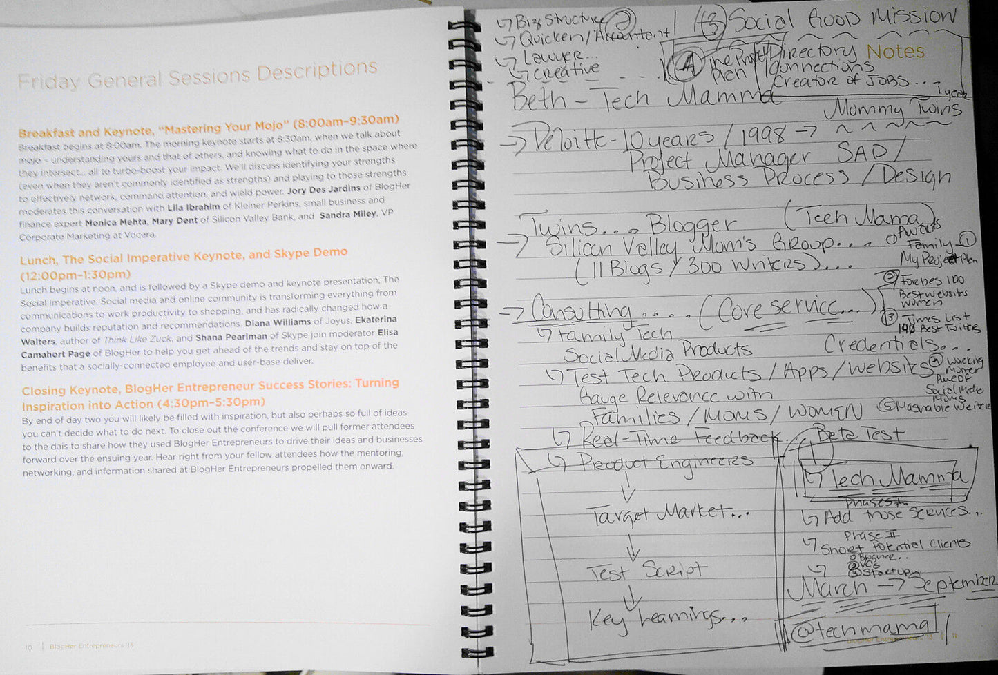 BlogHer Entrepreneurs Conference 2013 program book. Silicon Valley, March 21-23