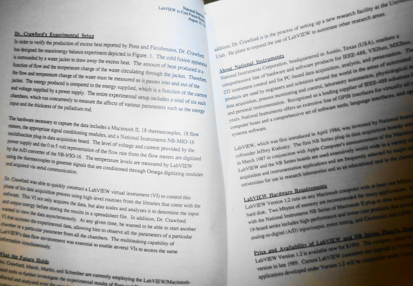 1989 Cold Fusion Resarch at University of Utah - 2 original Press releases