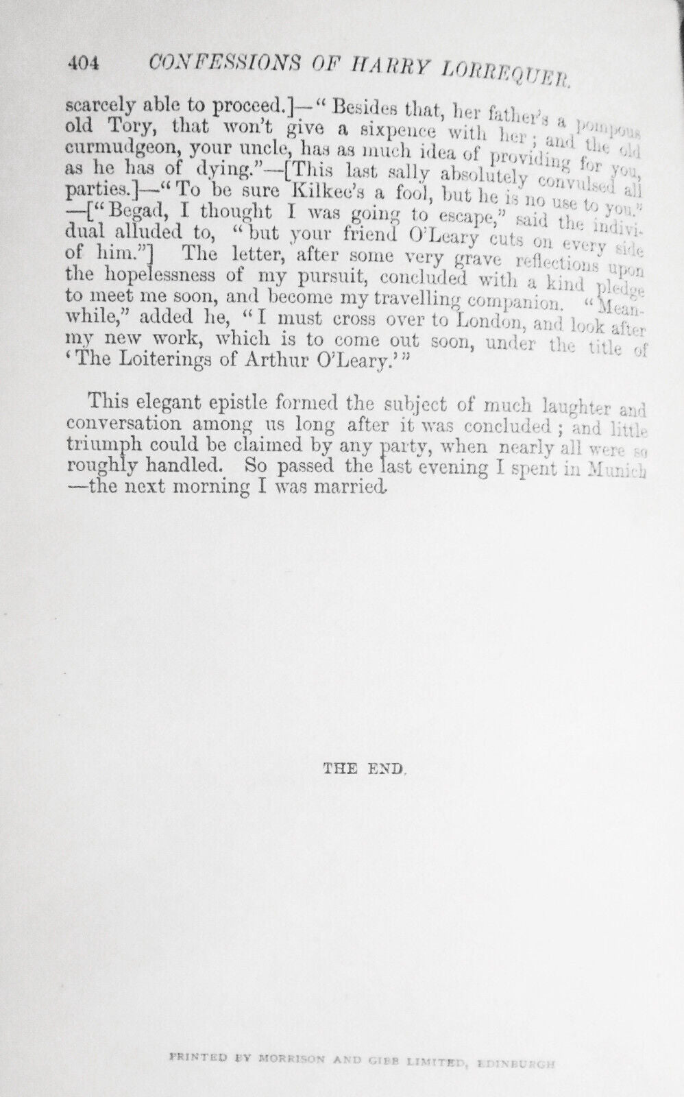 Harry Lorrequer, by Charles Lever. 1901. Daily Telegraph 100 Best Novels
