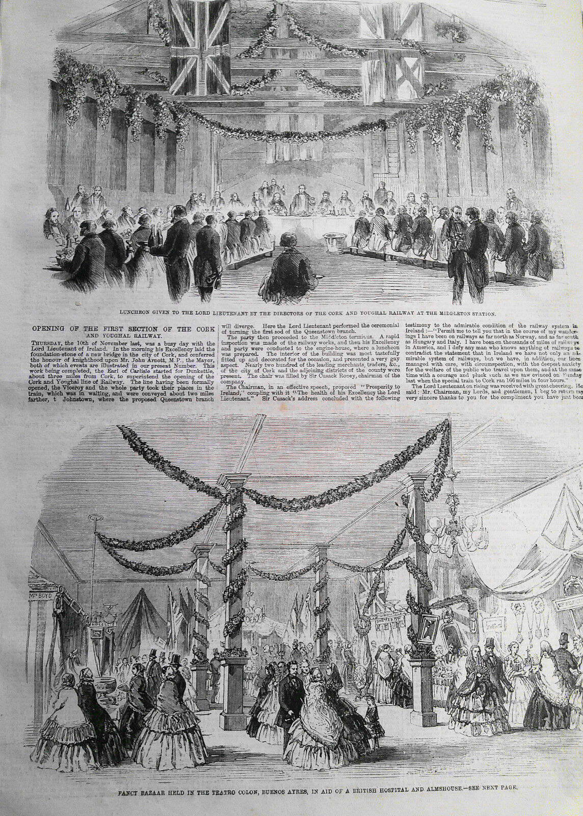 The Illustrated London News, December 3, 1859 - Algesiras, Schiller Festival etc