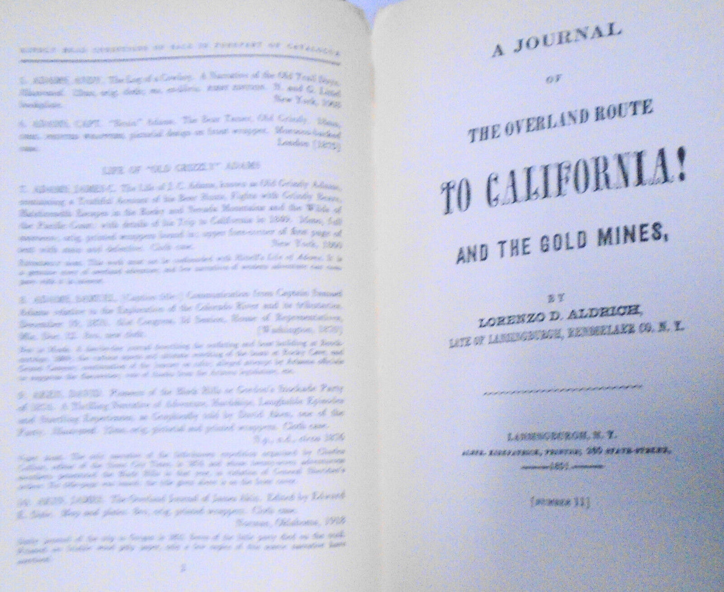 Western Americana Many Of Great Rarity - W. J. Holliday, Parke-Bernet 1954