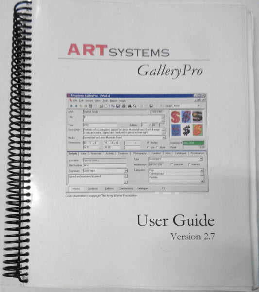 Artsystems GalleryPro User Guide - Version 2.7, 2005