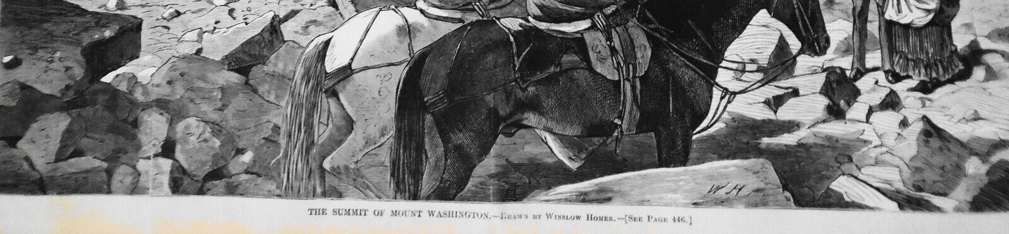The Summit of Mount Washington by Winslow Homer in Harper's Weekly July 10, 1869
