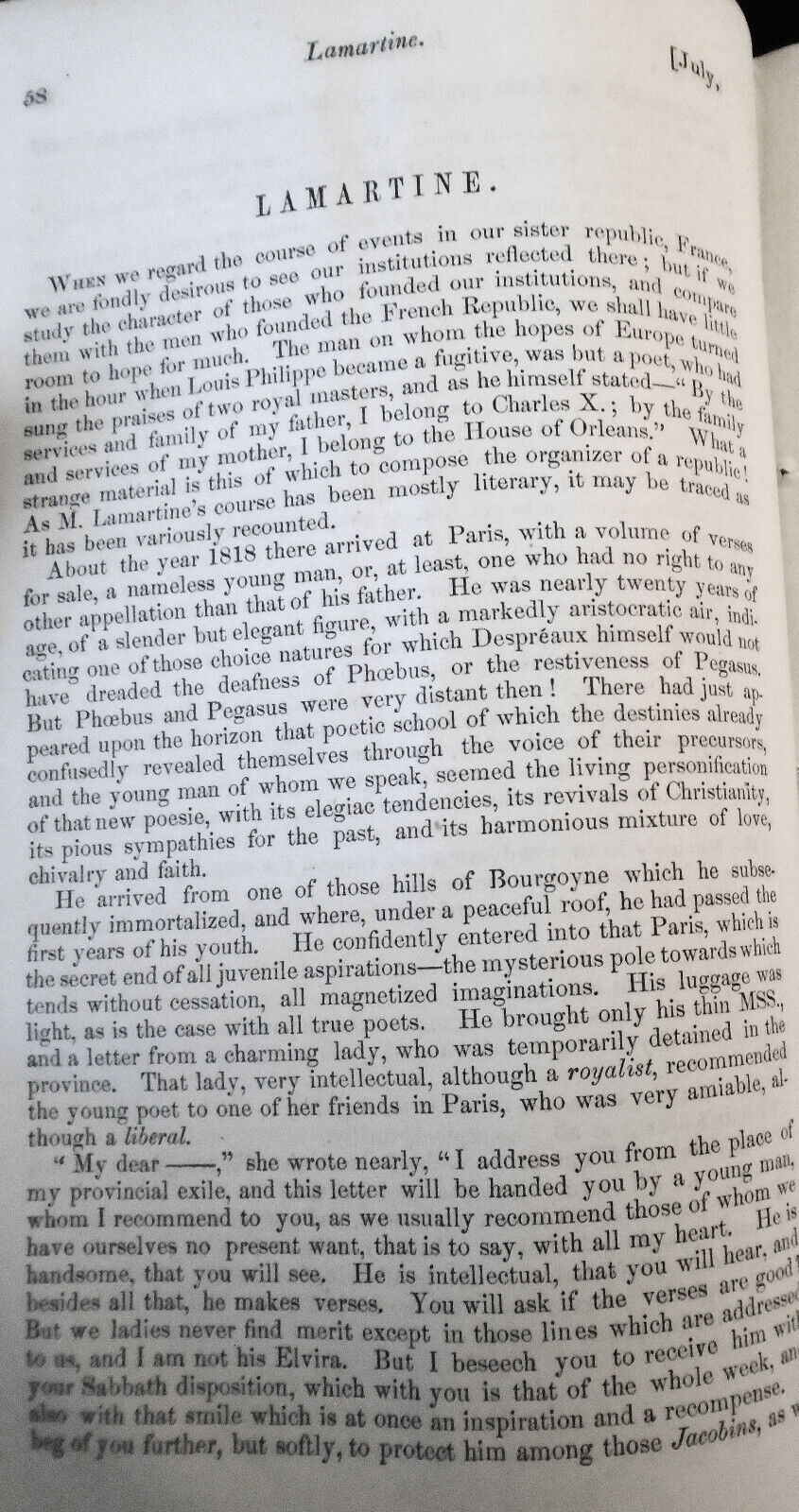 The United States Magazine and Democratic Review, July 1851